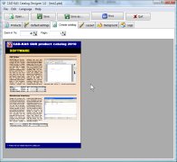 A screenshot of the program Catalog Designer 1.0 - your own product catalog